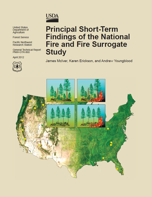 Fire and Fire Surrogates Study Principal Short Term Findings gtr thumbnail