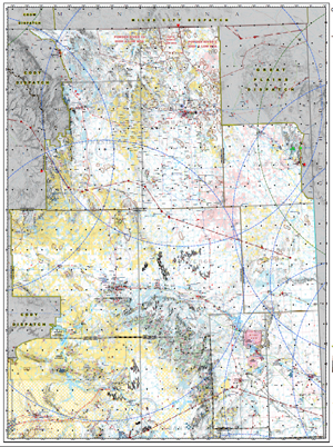 Wyoming Casper Interagency Dispatch Zone (North) Aviation Hazards map graphic